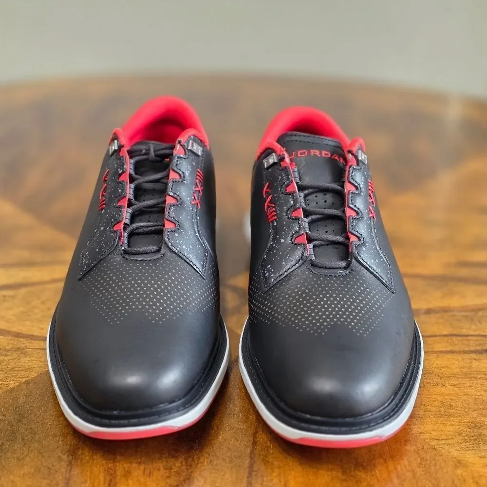 Nike Jordan ADG 5 Wide Low Bred Golf Shoes Men's 8 Black Red Grey New FQ7874-001